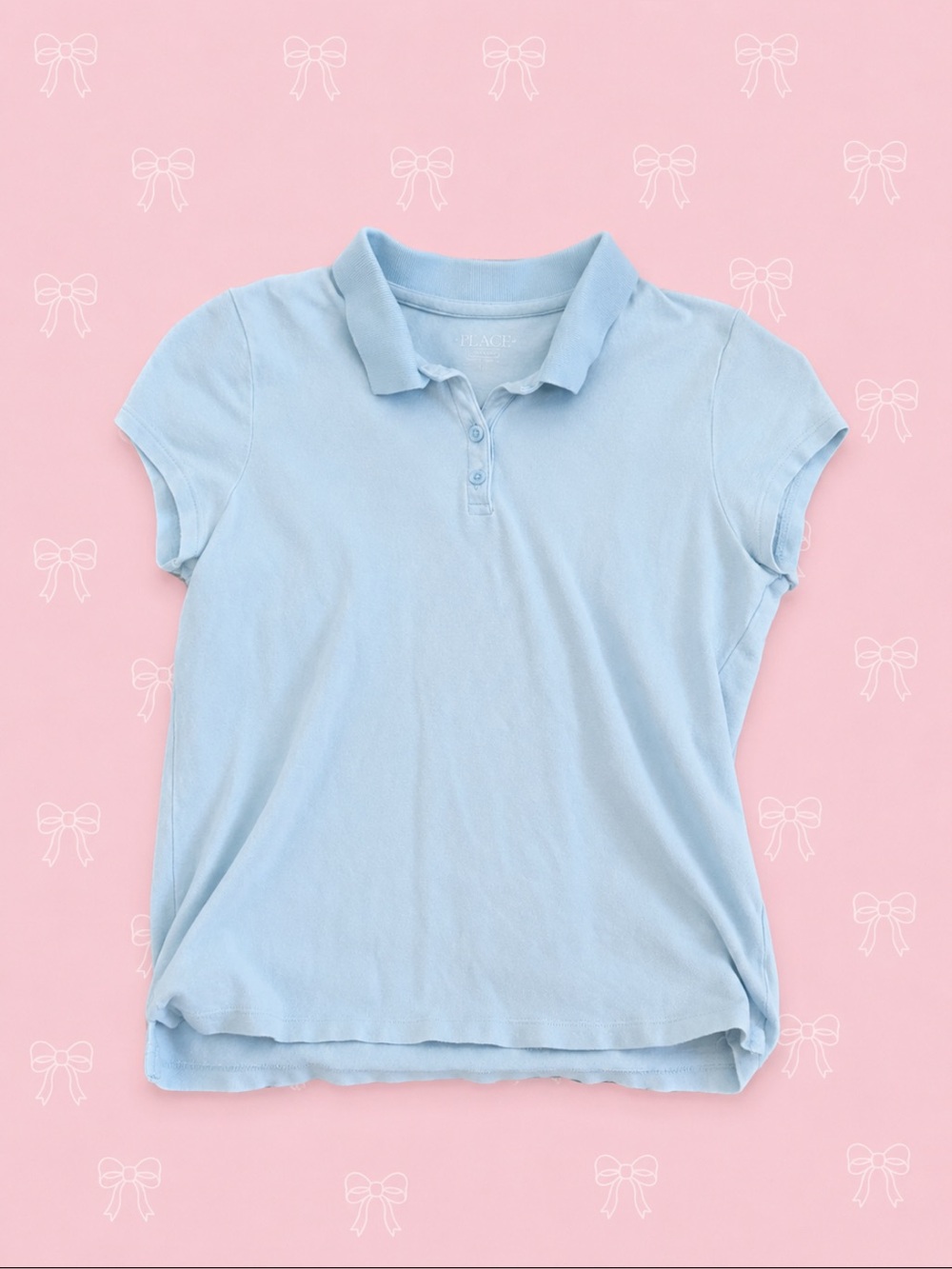 Light Blue Polo Top